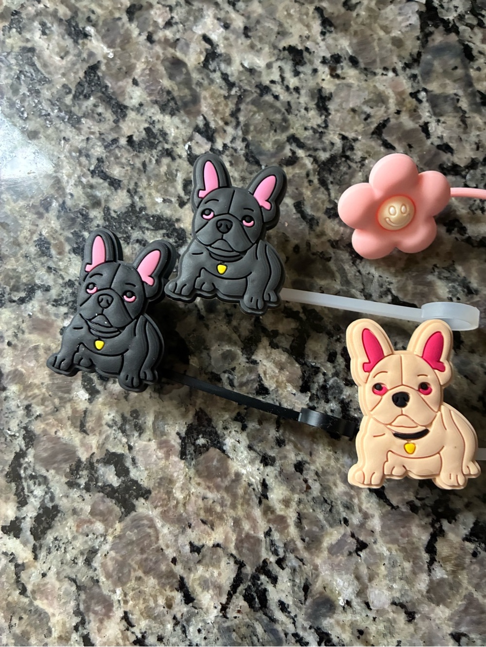 French Bulldog Cable Bite Set - Gray & Cream